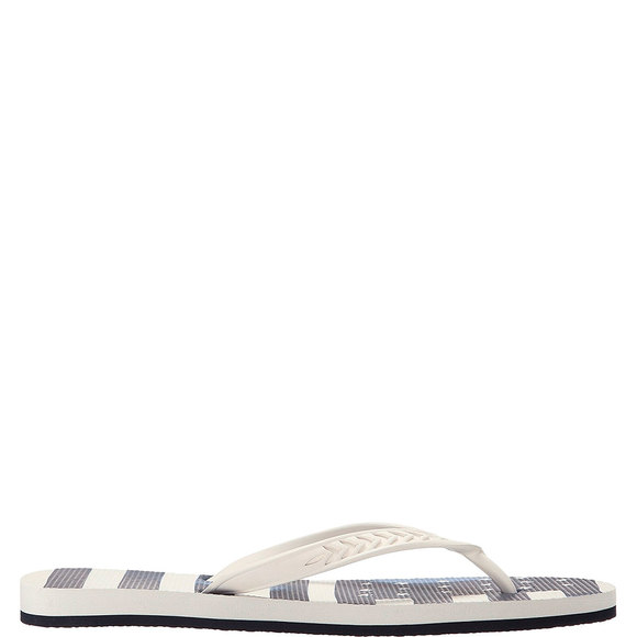 Tommy Hilfiger Huck Flip Flops Egret White 12 - Picture 1 of 2